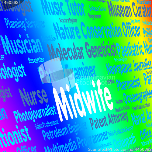 Image of Midwife Job Represents Giving Birth And Career