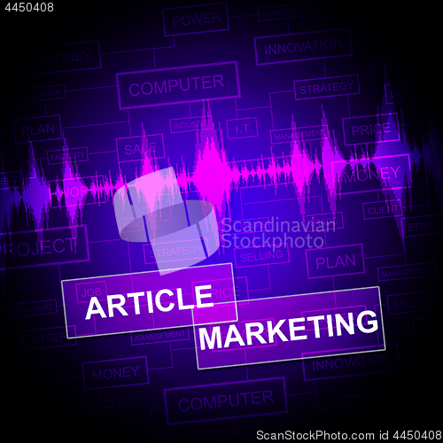 Image of Article Marketing Shows News Information And Report