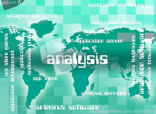 Image of Analysis Word Indicates Analytics Words And Analyzing
