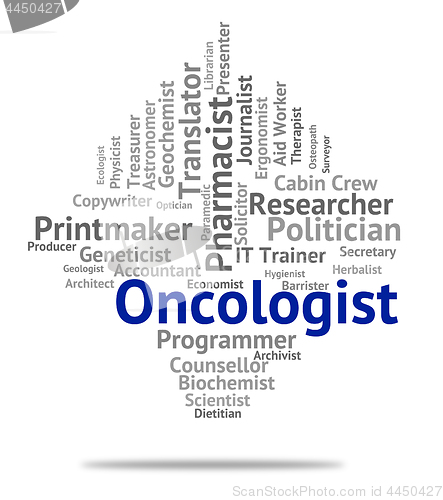 Image of Oncologist Job Shows Medicine Hire And Career