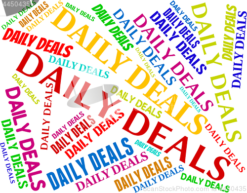 Image of Daily Deals Represents Day Everyday And Transaction