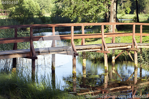 Image of old wooden bridge