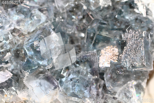 Image of blue fluorite mineral background