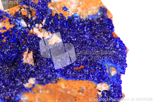 Image of azurite mineral texture