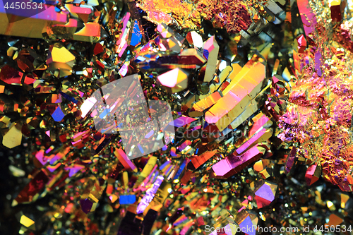 Image of rainbow crystal texture