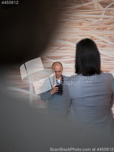 Image of A young photographer at work