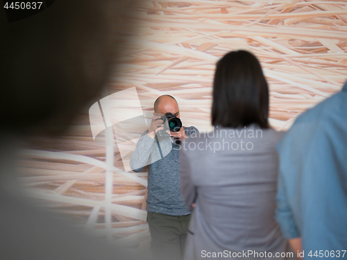 Image of A young photographer at work