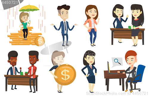 Image of Vector set of business characters.