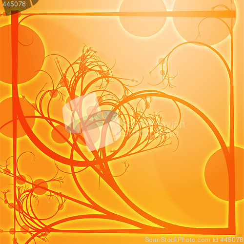 Image of Floral border frame square