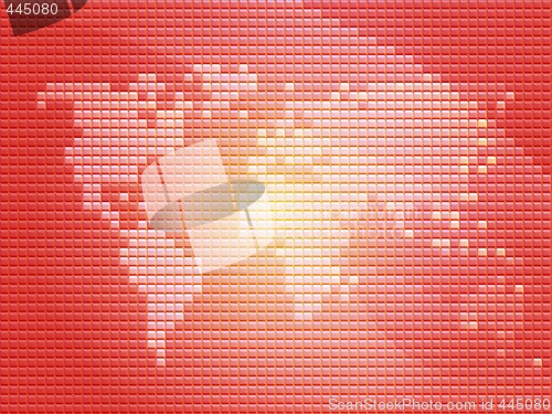 Image of World map mosaic