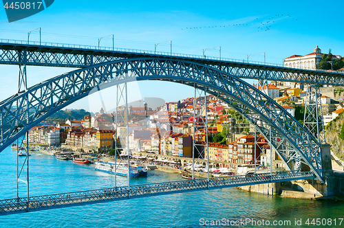 Image of Eiffel bridge. Porto, Portugal