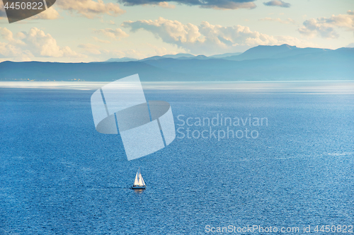 Image of Sail boat on a lake