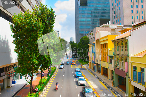 Image of Road traffic in Singapore