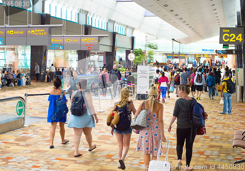 Image of Arrival hall at Changi airport