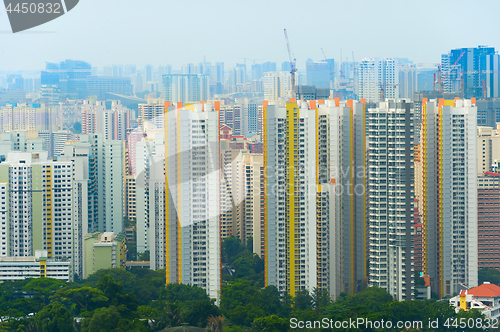 Image of Singapore real estate. Apartment building.