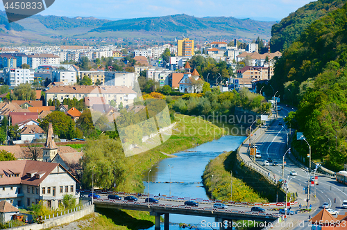 Image of Sighisoara cityscape, Romania