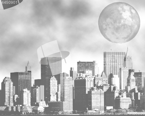 Image of tall buildings in the city