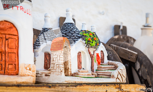 Image of ALBEROBELLO, ITALY - Trulli di Alberobello souvenirs for tourist