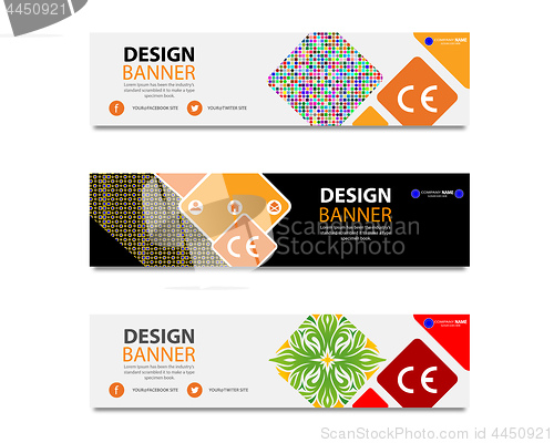 Image of banners of different types