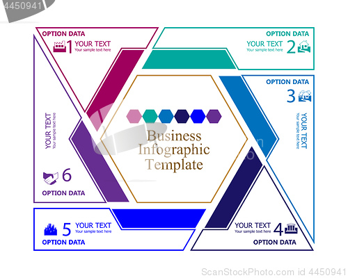 Image of business infographic template
