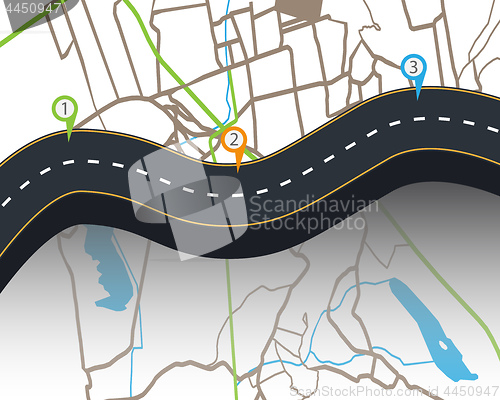 Image of Design of road infographic templates