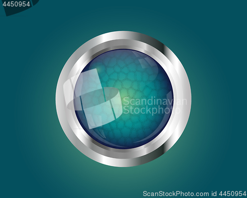 Image of Metallic shiny button