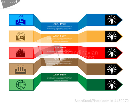 Image of infographic template banner