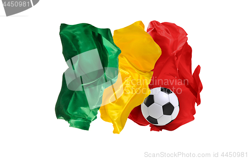 Image of The national flag of Senegal. FIFA World Cup. Russia 2018