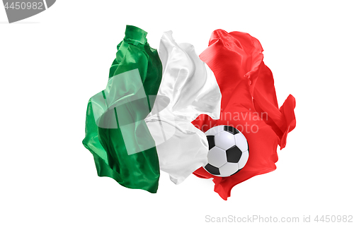 Image of The national flag of Mexican. FIFA World Cup. Russia 2018
