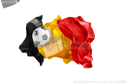 Image of The national flag of Belgium. FIFA World Cup. Russia 2018
