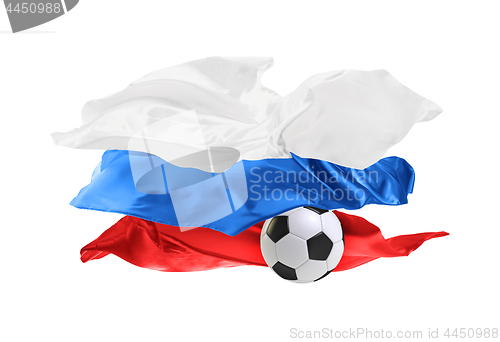 Image of The national flag of Russia. FIFA World Cup. Russia 2018