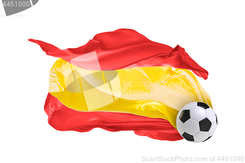 Image of The national flag of Spain. FIFA World Cup. Russia 2018