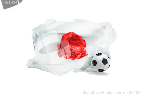 Image of The national flag of Japan. FIFA World Cup. Russia 2018