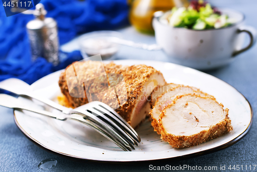 Image of rolls of chicken fillet