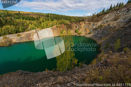 Image of Blue lake in Altai