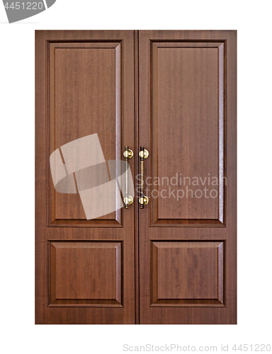 Image of Modern wooden door