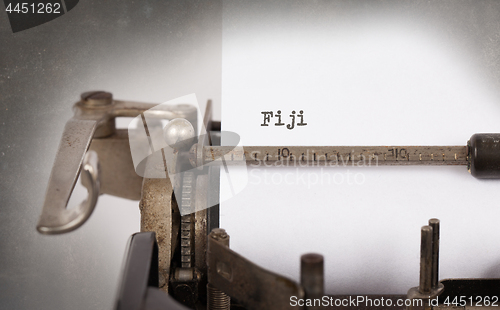 Image of Old typewriter - Fiji