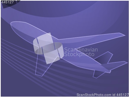 Image of Air travel airplane illustration