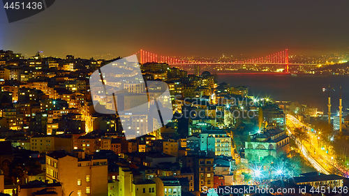 Image of Night lights of Istanbul