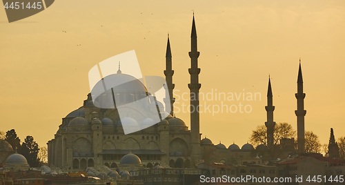 Image of The beautiful Suleymaniye Camii Istanbul, Turkey.