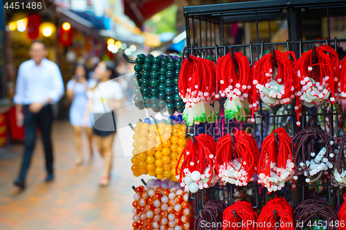 Image of Chinatown tourist souvenir market, Singapore