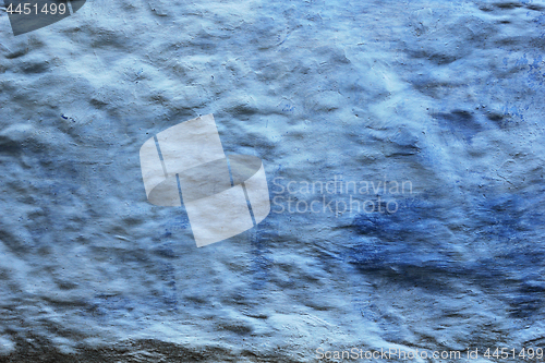 Image of blue ancient plaster