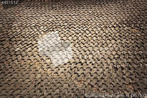 Image of texture of wooden shingle