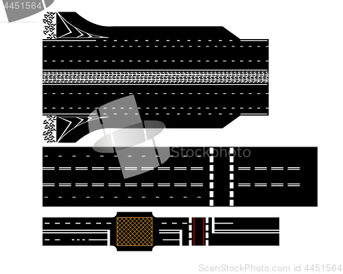 Image of three roads markup