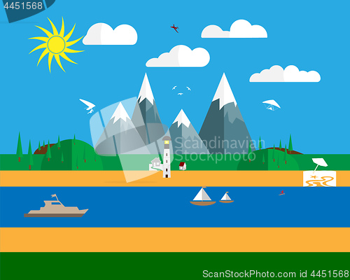 Image of Flat design of nature