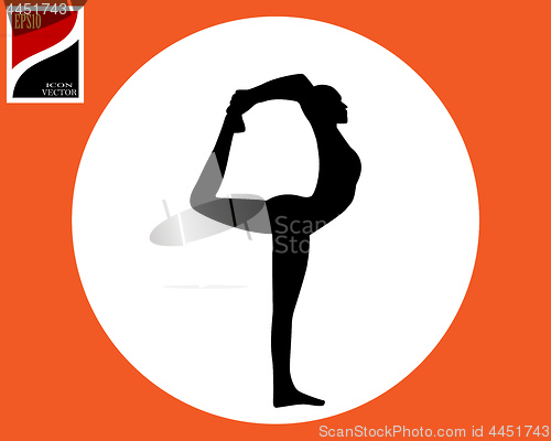 Image of Pose yoga woman