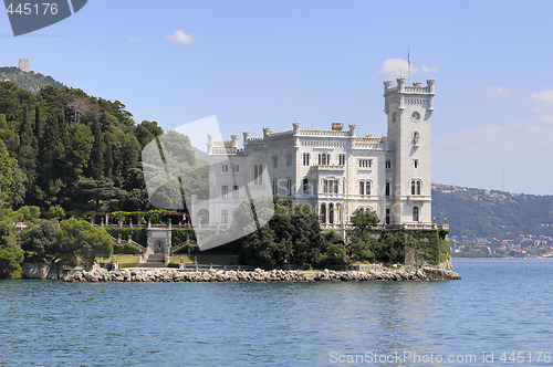 Image of Miramare Castle in Trieste (Italy)