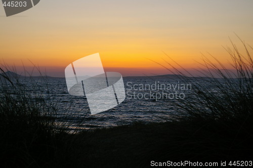 Image of Sunset in greece Naxos