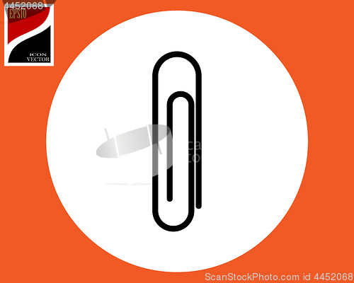 Image of black paper clip silhouette