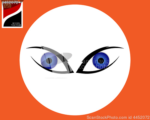 Image of human blue eyes